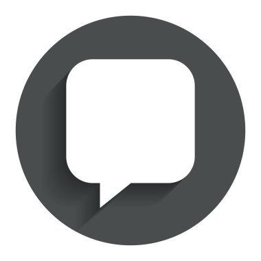 sohbet işareti simgesi. konuşma balonu sembolü.