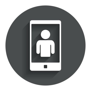 video çağrı işareti simgesi. akıllı telefon simgesi.