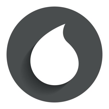 su damla işareti simgesi. simge gözyaşı.