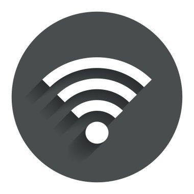 WiFi işareti. kablosuz simgesi. Kablosuz ağ.