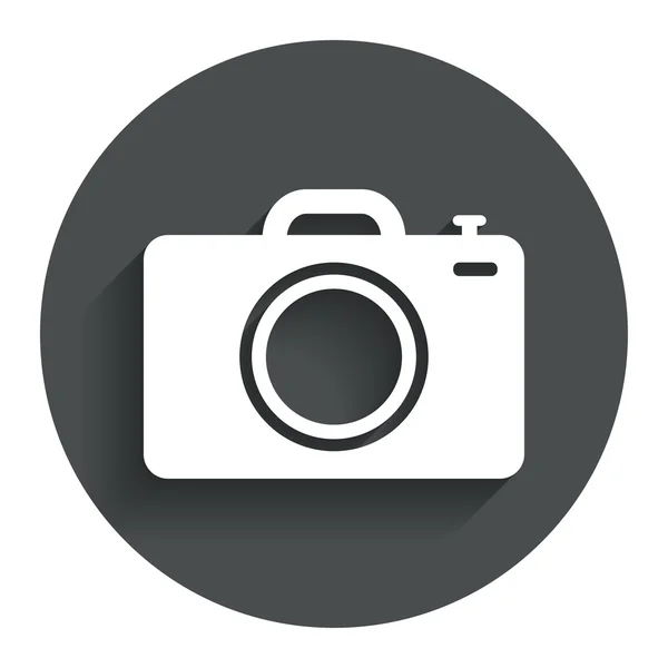 Foto fotocamera segno icona. Simbolo foto . — Vettoriale Stock
