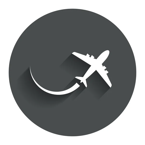 Flugzeugzeichensymbol. Reise-Symbol. — Stockvektor