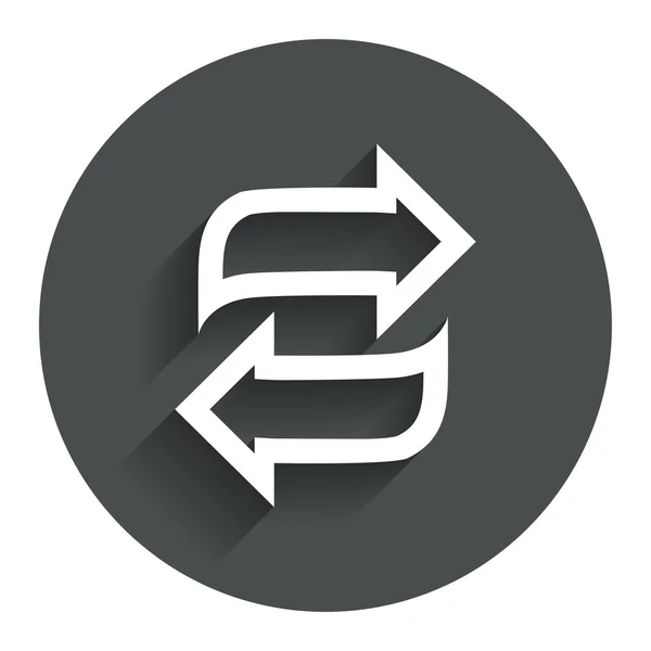 Rotation-ikonen. Upprepa symbol. uppdatera tecken. — Stock vektor