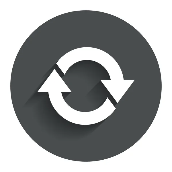 Icono de rotación. Repite el símbolo. Actualizar signo . — Vector de stock