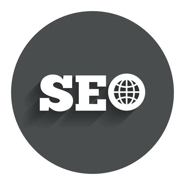 SEO sign icon. Search Engine Optimization symbol. — Stock Vector