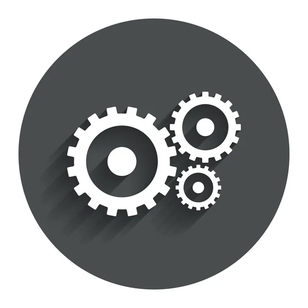 Cog settings sign icon. Cogwheel gear symbol. — Stock Vector