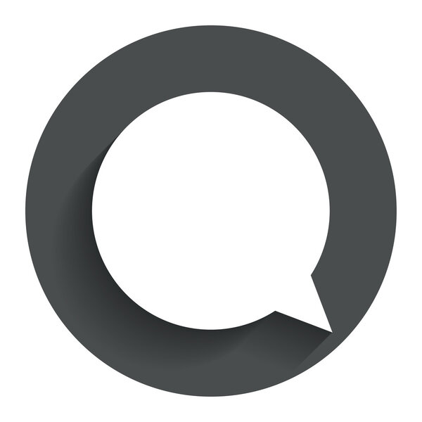 Chat sign icon. Speech bubble symbol.