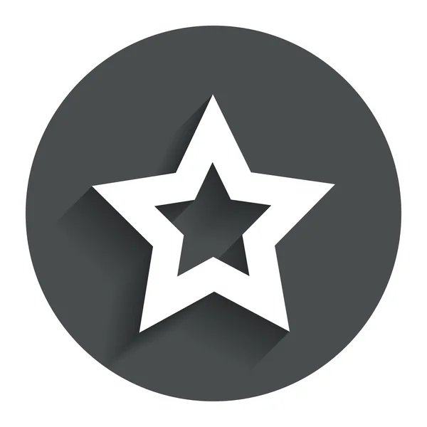 Znak gwiazdy ikona. przycisk Ulubione. Nawigacja — Wektor stockowy