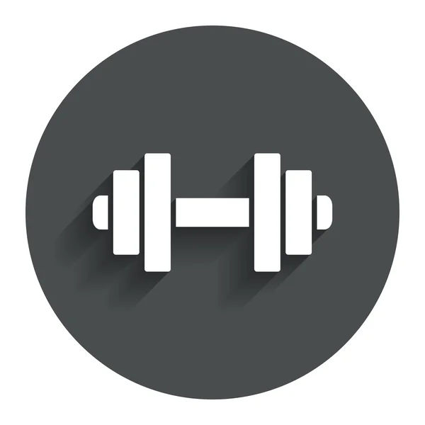 Dumbbell sign icon. Fitness symbol. — Stock Vector
