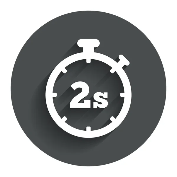 Εικονίδιο "υπογραφή" χρονόμετρο 2s. χρονόμετρο σύμβολο. — Διανυσματικό Αρχείο