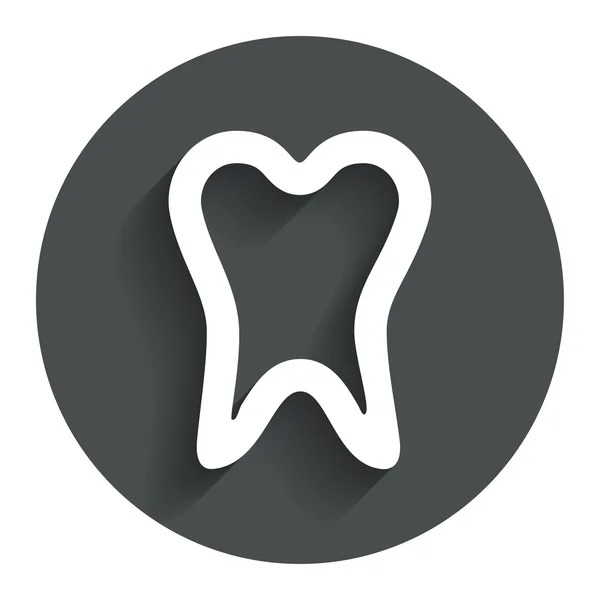 Diş işareti simgesi. Diş Bakımı sembolü. — Stok Vektör