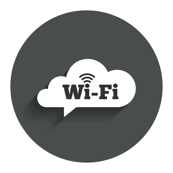 免费 wifi 上网的标志。wifi 符号。无线网络. — 图库矢量图片