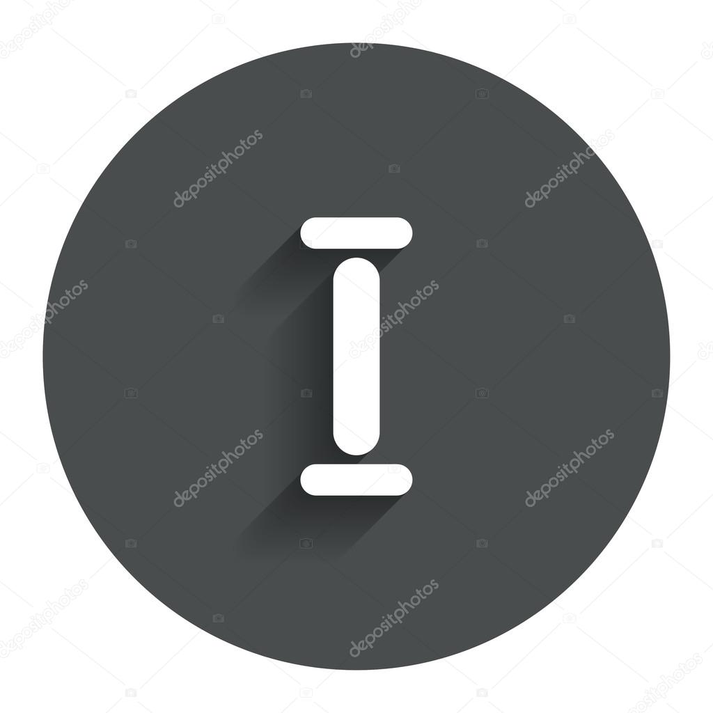 Roman numeral one icon. Roman number one sign. Stock Vector by ©Blankstock  53311045