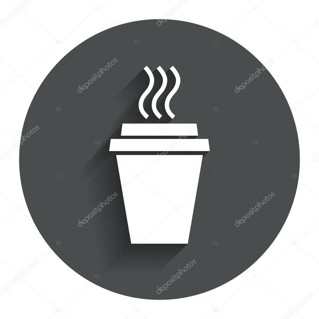 Take a Coffee sign icon. Hot Coffee cup.