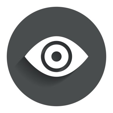 göz işareti simgesi. yayımlama içerik düğmesi.