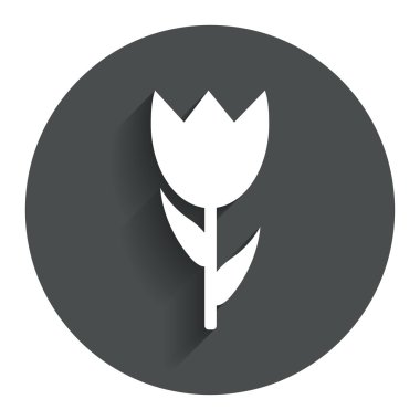 çiçek işareti simgesi. gül sembolü.