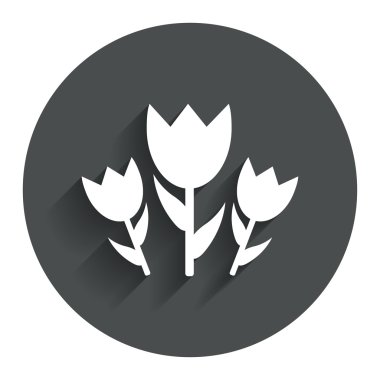 çiçek simgesi imzala. gül sembolü.