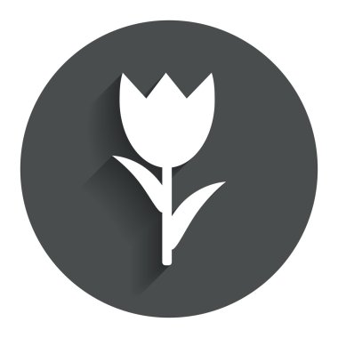 çiçek işareti simgesi. gül sembolü.