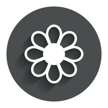 Çiçek işareti simgesi. Çiçek sembolü.