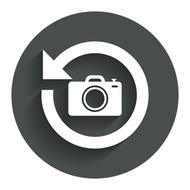 açık fotoğraf kamera işareti simgesi. simge değiştirme.