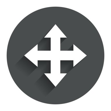 tam ekran işareti simgesi. ok simgesi.