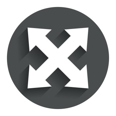 tam ekran işareti simgesi. ok simgesi.