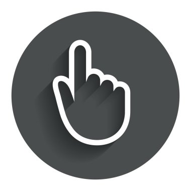 el imleç işareti simgesi. el işaretçi simgesi.