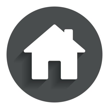 Home sign icon. Main page button. Navigation clipart