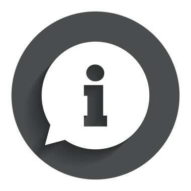 bilgi işareti simgesi. Bilgi simgesi.