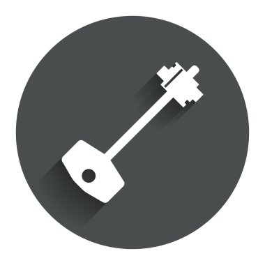 anahtar işareti simgesi. Araç simgesine kilidini.