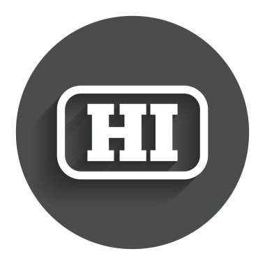 Hintçe Dil işareti simgesi. Merhaba Hindistan çeviri