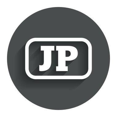 Japonca dil işareti simgesi. JP çeviri