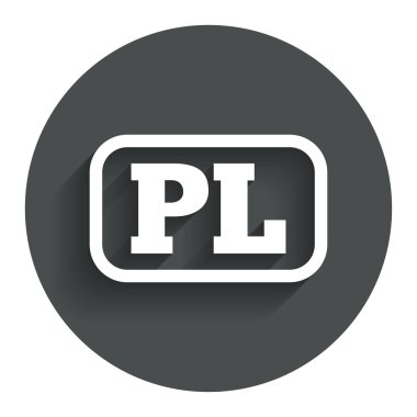Lehçe dil işareti simgesi. pl çeviri