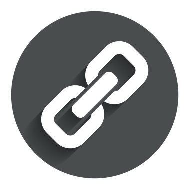 Link işareti simgesi. Köprü sembolü.