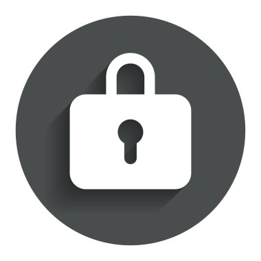 kilit işareti simgesi. soyunma sembolü.