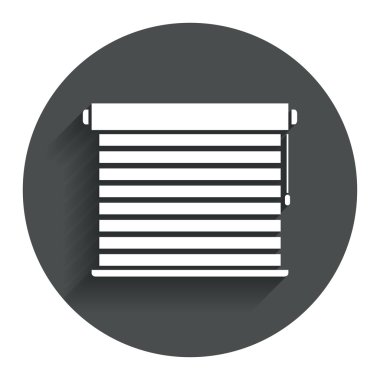 Panjur simgesini işaret. pencere Panjur veya kanepe.