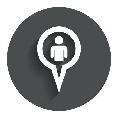 harita işaretçi kullanıcı işareti simgesi. işaretleyici sembolü.