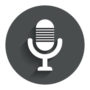 mikrofon simgesi. hoparlör simgesi. canlı müzik işareti