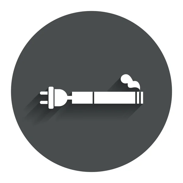Rökning tecken ikon. e-cigarett symbol. — Stock vektor