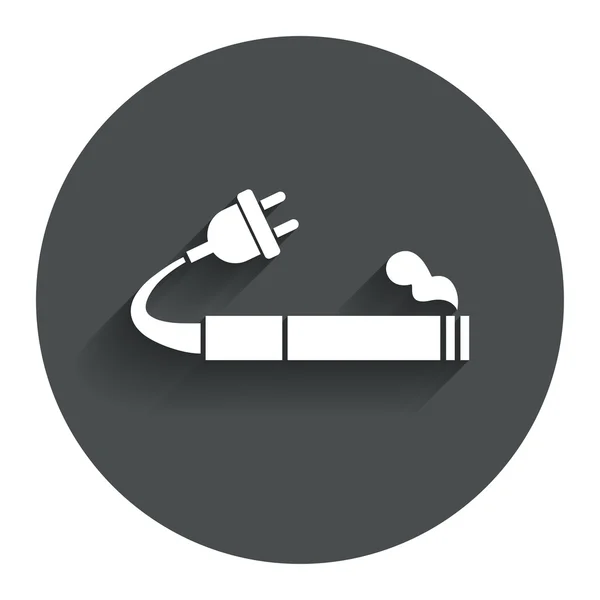 吸烟标志图标。电子香烟符号. — 图库矢量图片