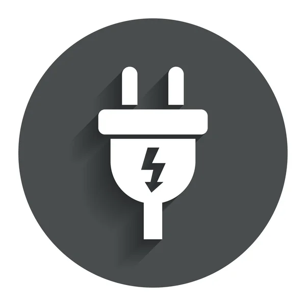 Electric plug sign icon. Power energy symbol. — Stock Vector