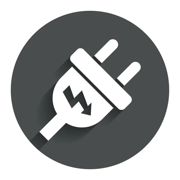 Icono de señal de enchufe eléctrico. Energía símbolo de energía . — Vector de stock