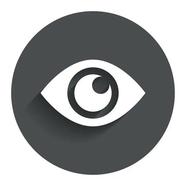 Icono de signo ocular. Publicar el botón de contenido . — Vector de stock