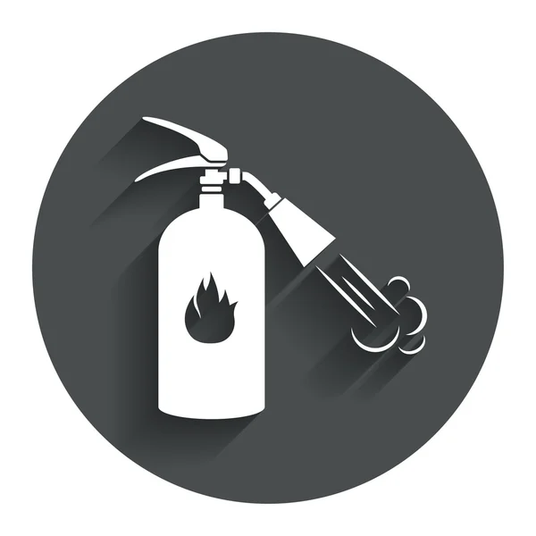 Icône de panneau d'extincteur. symbole de sécurité incendie . — Image vectorielle