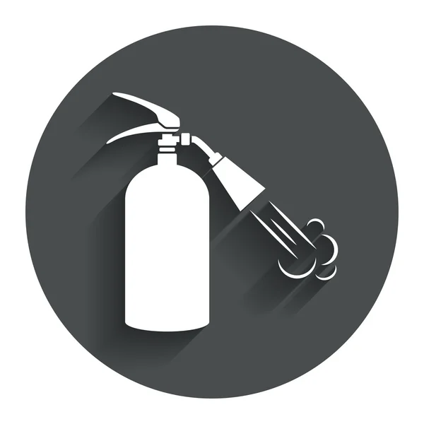 Icône de panneau d'extincteur. symbole de sécurité incendie . — Image vectorielle