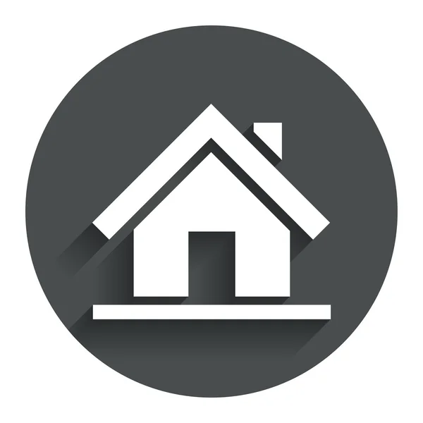 Otthoni aláírás ikonra. fő oldal gomb. navigáció — Stock Vector