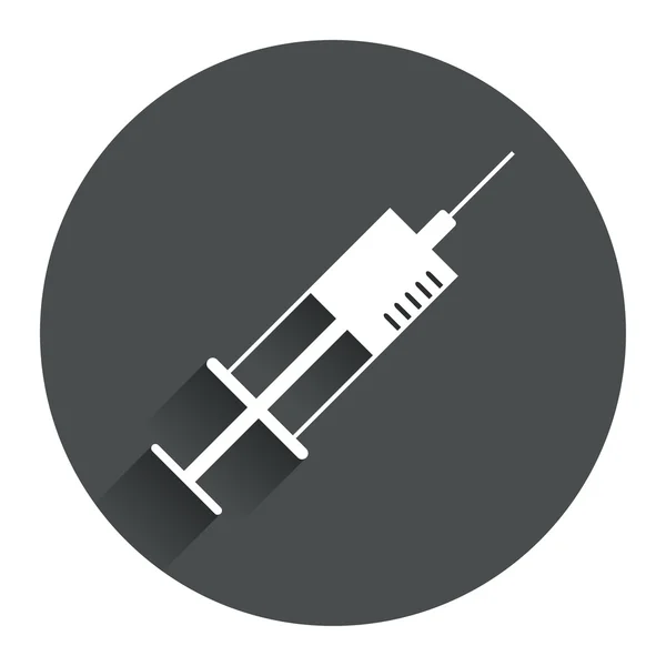 Syringe sign icon. Medicine symbol. — Stock Vector