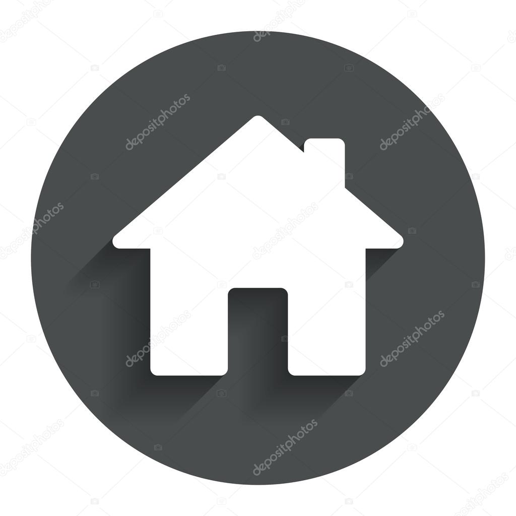 Home sign icon. Main page button. Navigation