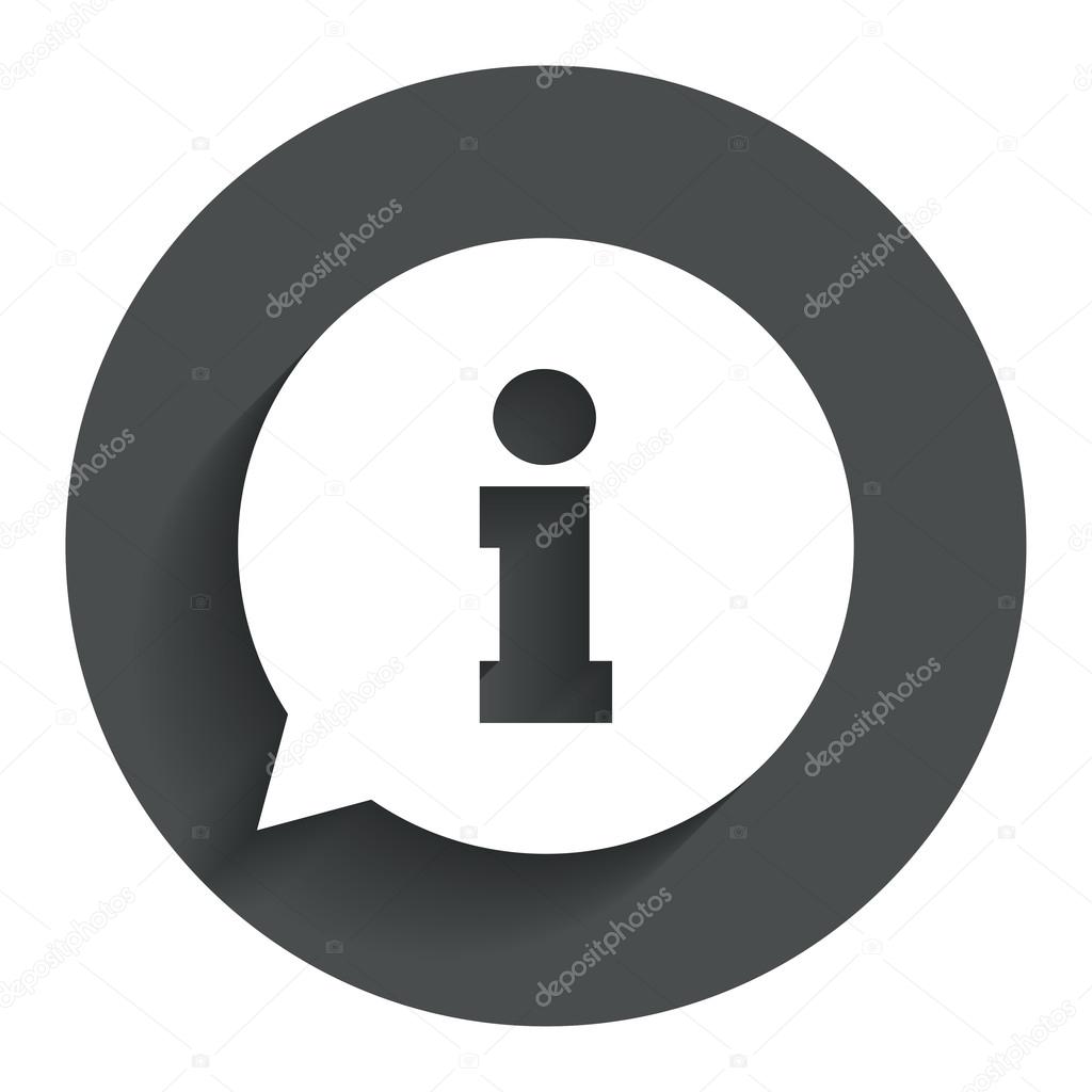 Information sign icon. Info symbol. — Stock Vector © Blankstock 53435573
