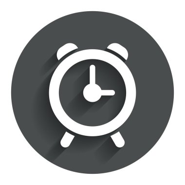 çalar saat işareti simgesi. Alarm sembolü kadar uyan.